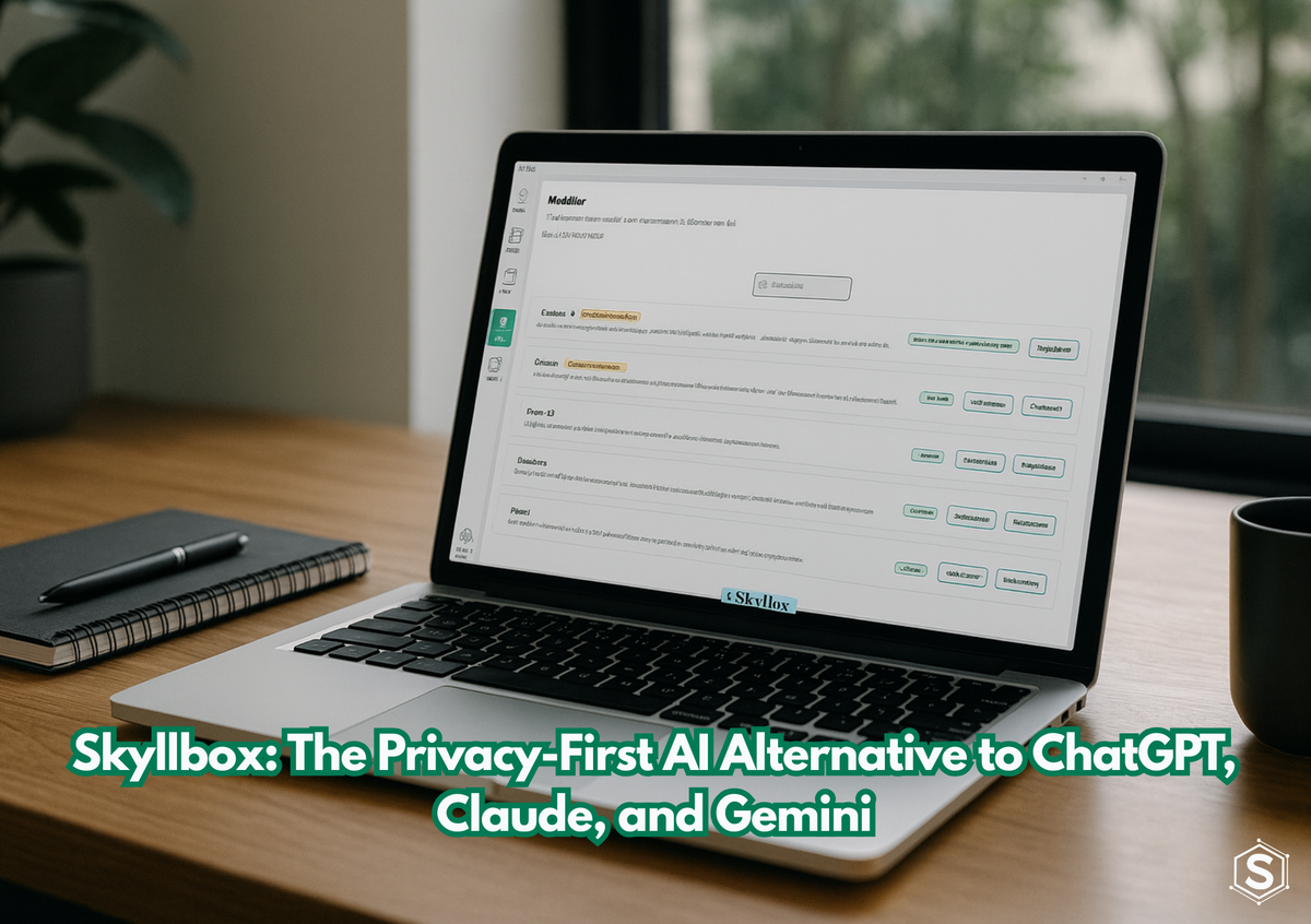 Skyllbox: The Privacy-First AI Alternative to ChatGPT, Claude, and Gemini.